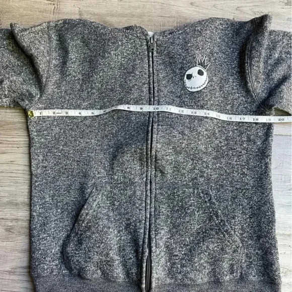 Disney Parks Kids XL Authentic Original Hooded Sweater Nightmare Xmas Skellingto - Picture 7 of 9